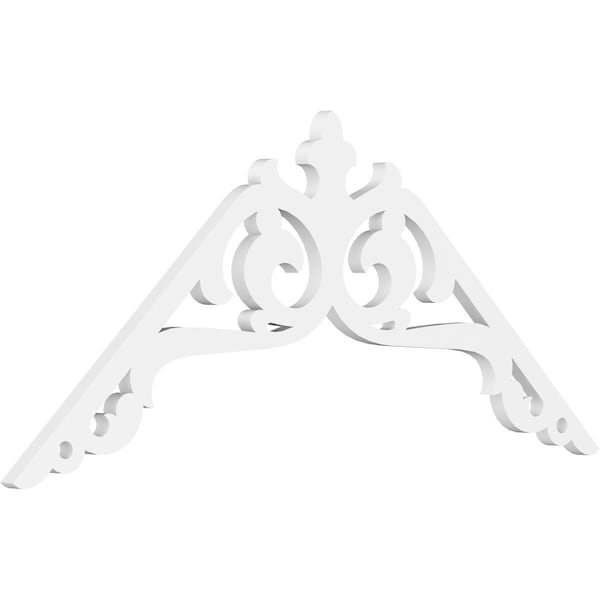 Ekena Millwork Pitch Amber Architectural Grade PVC Gable Pediment, 48"W x 22"H x 1"P (11/12) GPP048X022X100AMB - main